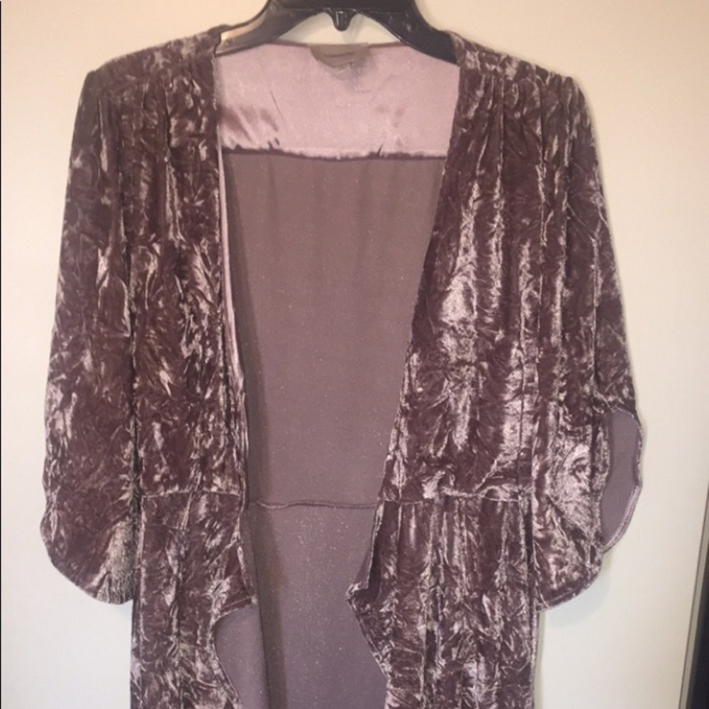 Velvet Cardigan - Dusty Rose - never worn